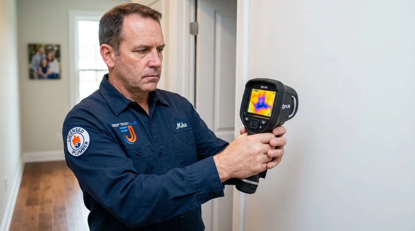 Thermal imaging leak detection by Johns Plumbing LLC in Bayport